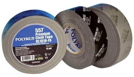 557 NASHUA 2IN BLACK UL181 CLOTH - Tapes
